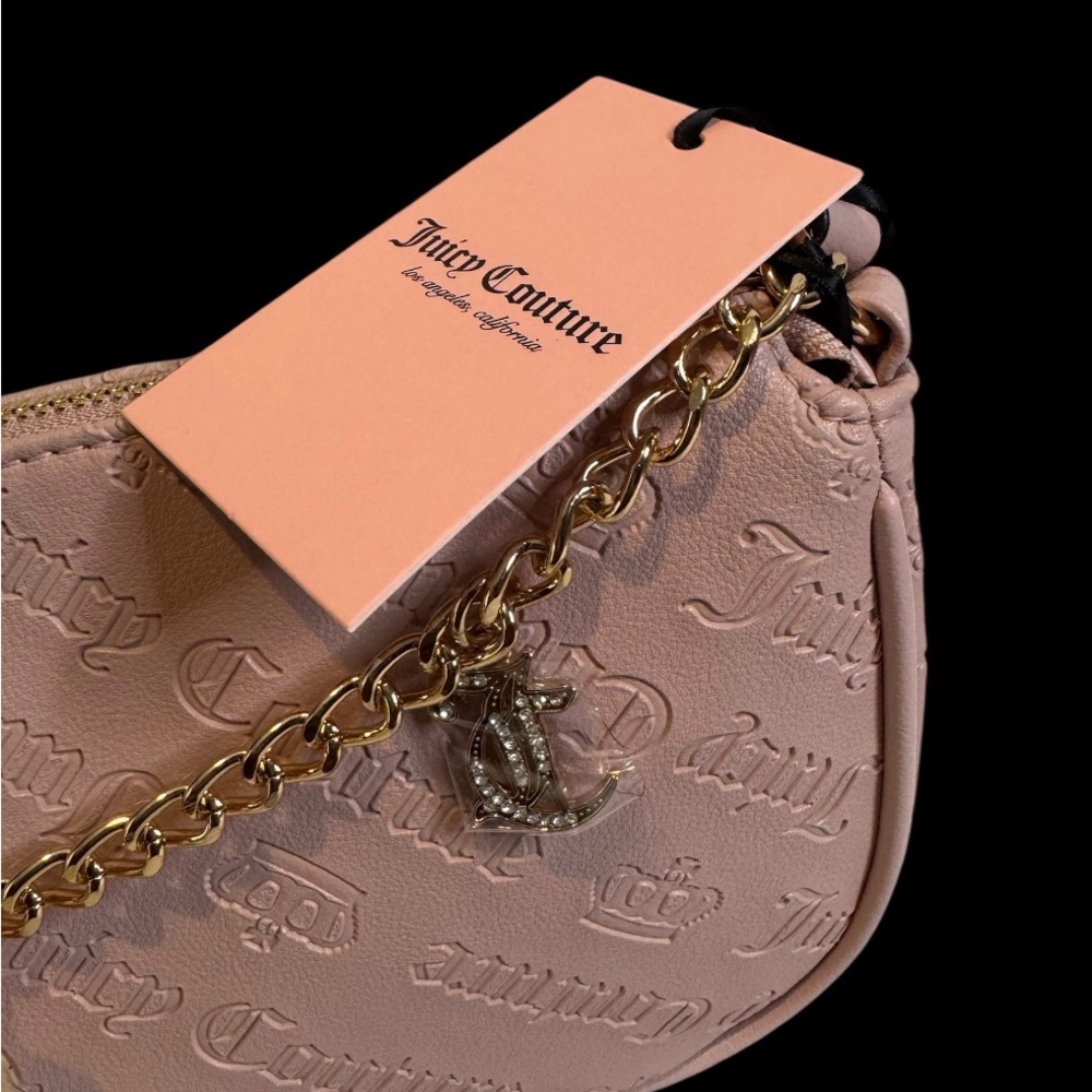 Juicy Couture Blush Shoulder Bag with Gold Chain - Picture 2 of 13